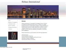 Tablet Screenshot of holmesinternational.com
